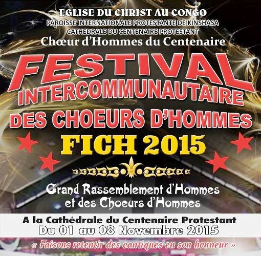 L’affiche-annonce du Festival intercommunautaire des chœurs d’hommes (Fich)