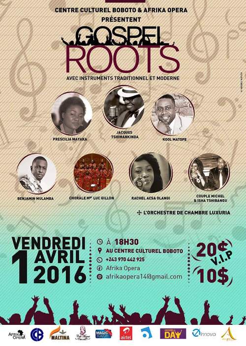 L’affiche du concert Gospel roots