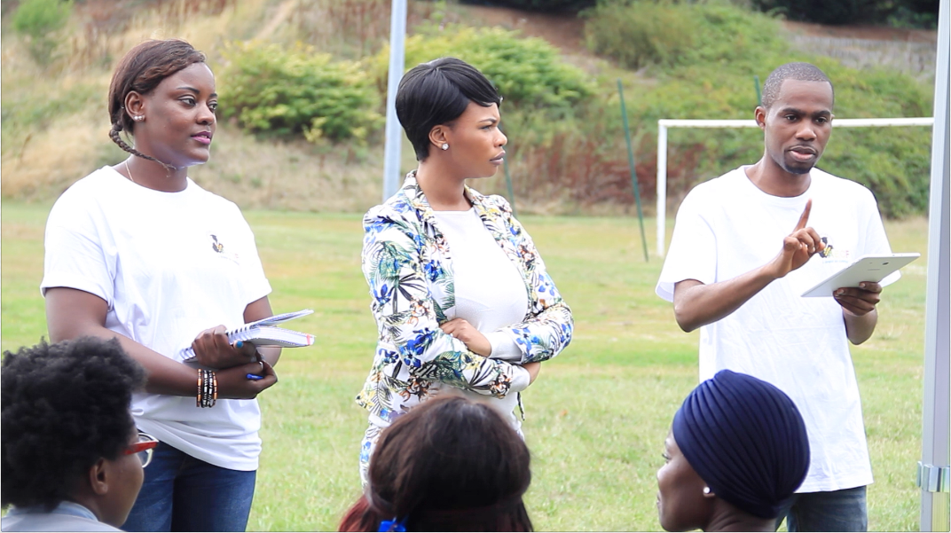 Prince Bertrand Bahamboula, président de l'association des étudiants congolais de France avant le coup d'envoi des festivités du 15 août au Parc de Créteil Pompadour en France