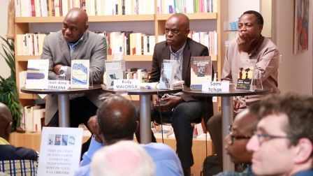 Jean-Aimé Dibakana, Rudy-Pamphile Malonga et Sami Tchak à la Librairie-galerie Congo