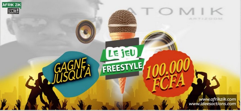 Visuel première édition du jeu concours Freestyle organisé par la Web radio AFRIK ZIK